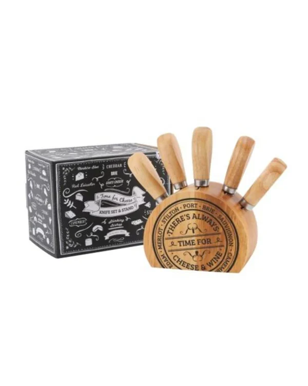 5 piece Cheese Block Knife Set