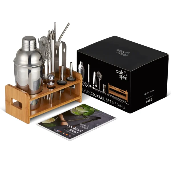 13 Pcs Silver Cocktail Set
