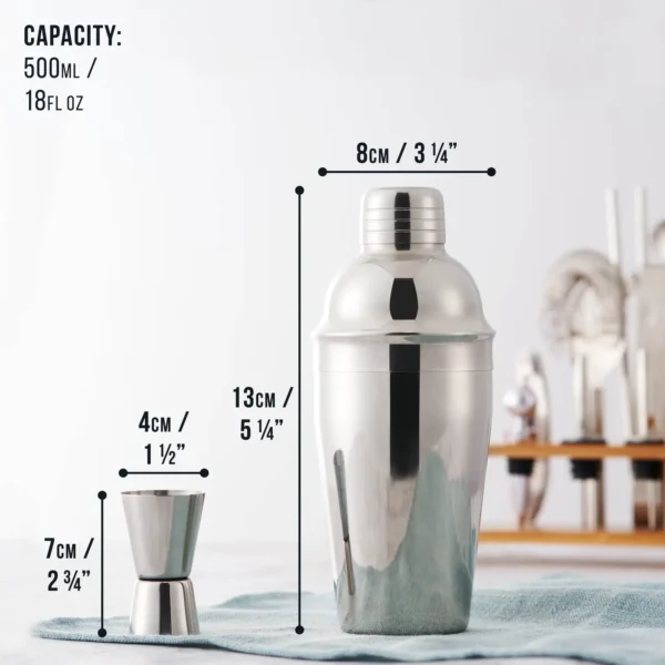 13 Pcs Silver Cocktail Set - Image 5