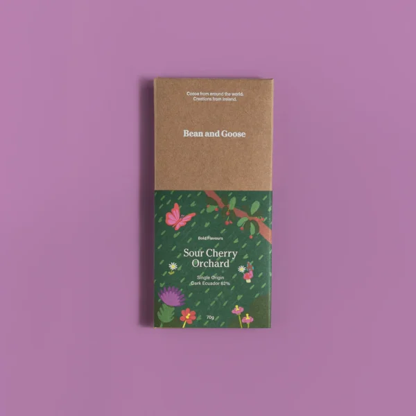 Bean and Goose - Sour Cherry Orchard Dark Chocolate Bar